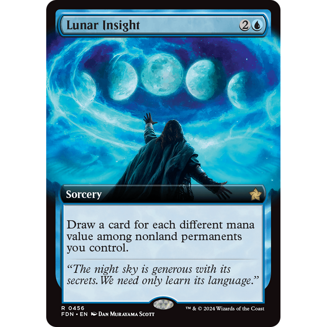 Lunar Insight (FDN-456) - Foundations: (Extended Art) Foil