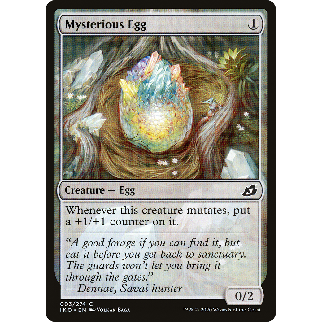 Mysterious Egg (IKO-003) - Ikoria: Lair of Behemoths Foil