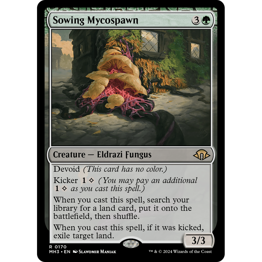 Sowing Mycospawn (MH3-170) - Modern Horizons 3: (devoid) Foil
