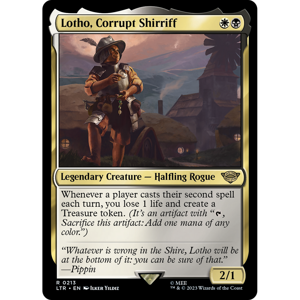 Lotho, Corrupt Shirriff (LTR-213) - The Lord of the Rings: Tales of Middle-earth Foil