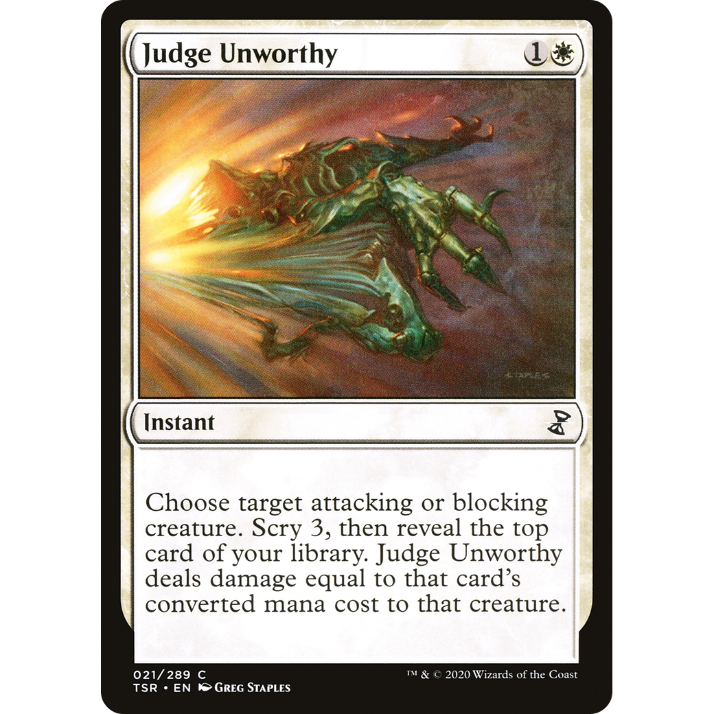Judge Unworthy (TSR-021) - Time Spiral Remastered Foil