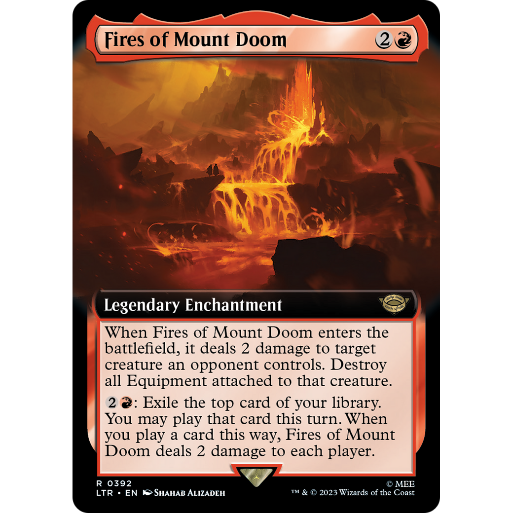 Fires of Mount Doom (LTR-392) - The Lord of the Rings: Tales of Middle-earth: (Extended Art)