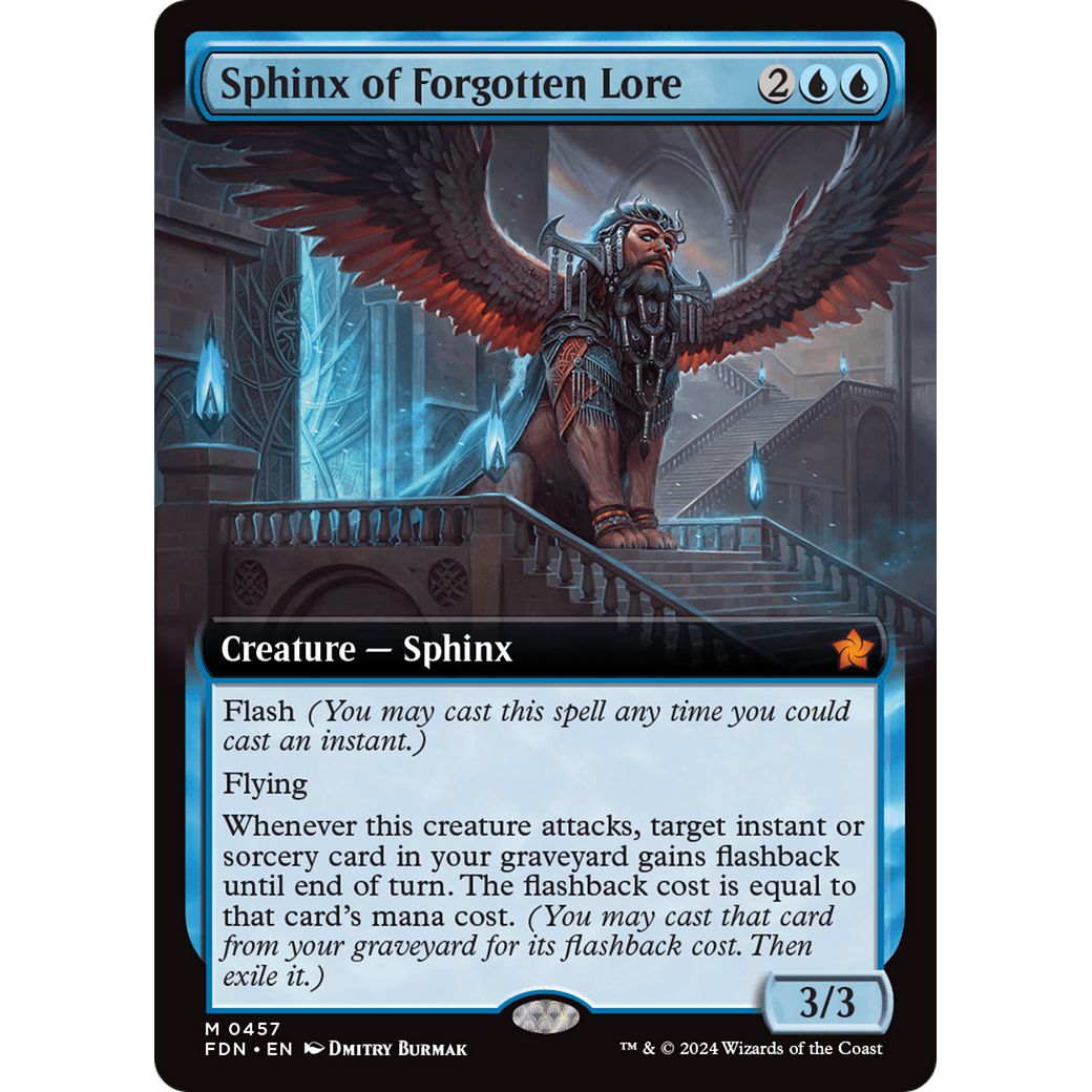 Sphinx of Forgotten Lore (FDN-457) - Foundations: (Extended Art) Foil