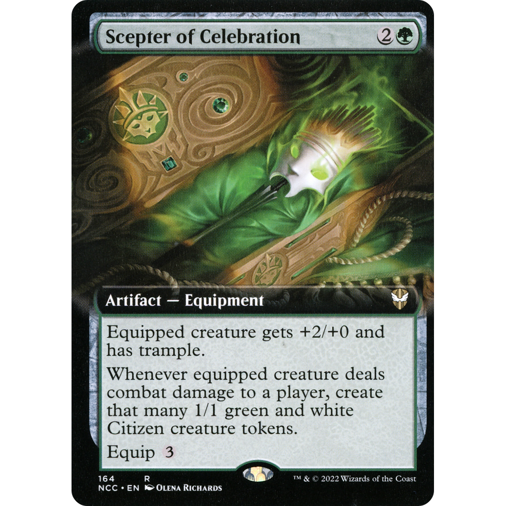 Scepter of Celebration (Extended Art) (NCC-164) - New Capenna Commander: (Extended Art)