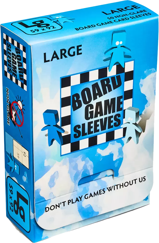 Large Clear 50ct Non-Glare Board Game Sleeves