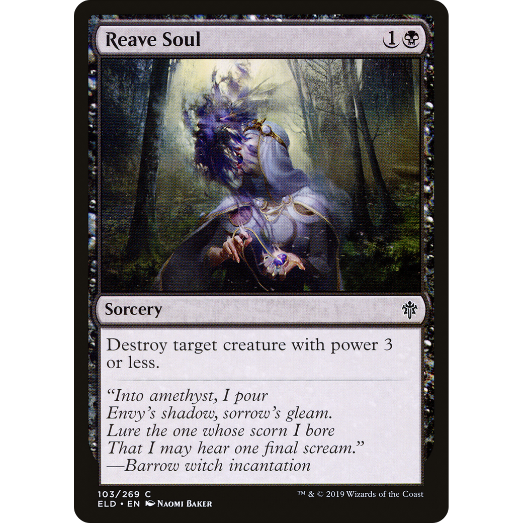 Reave Soul (ELD-103) - Throne of Eldraine Foil