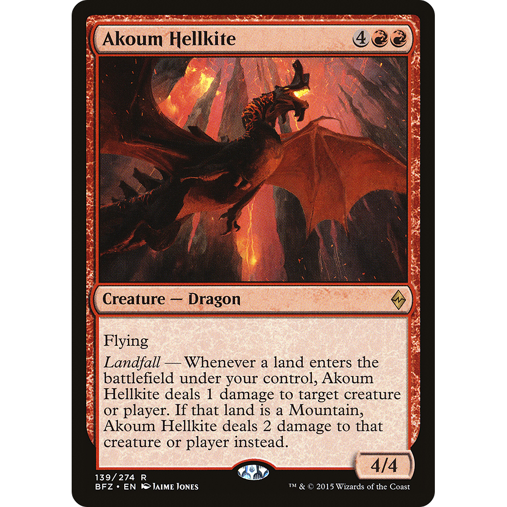 Akoum Hellkite (BFZ-139) - Battle for Zendikar
