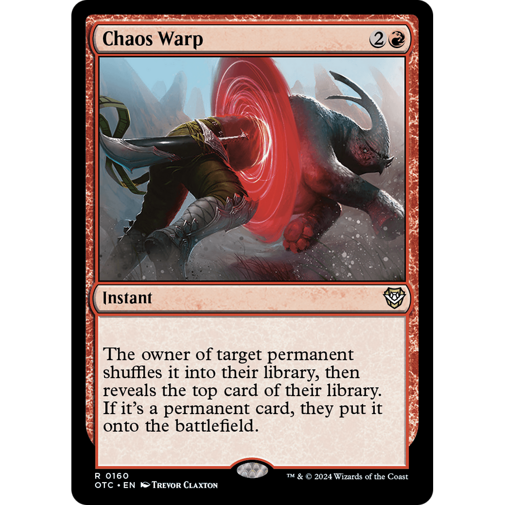 Chaos Warp (OTC-160) - Outlaws of Thunder Junction Commander