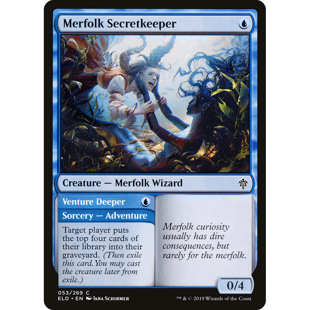 Merfolk Secretkeeper (ELD-053) - Throne of Eldraine Foil