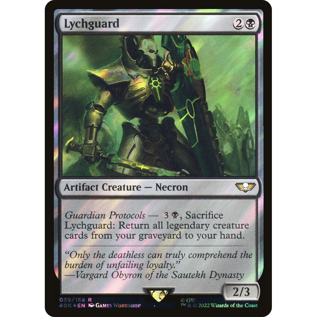 Lychguard (40K-039) - Warhammer 40,000 Commander Foil