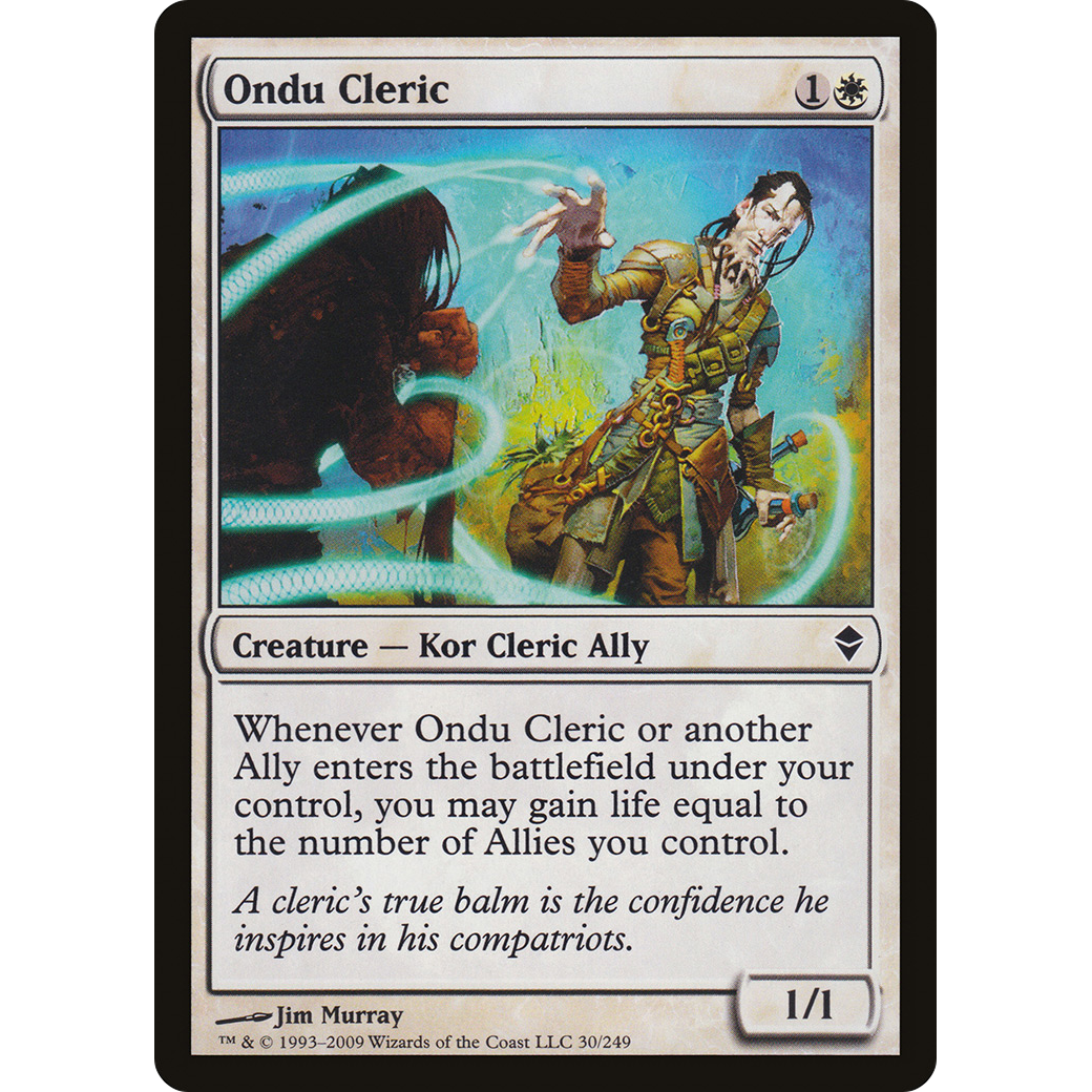 Ondu Cleric (ZEN-030) - Zendikar Foil