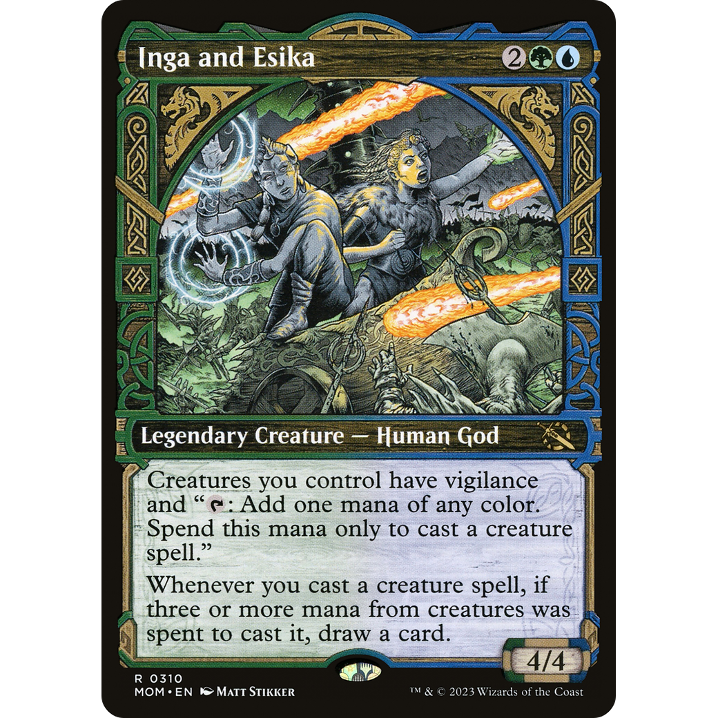 Inga and Esika (MOM-310) - March of the Machine: (Showcase) Foil