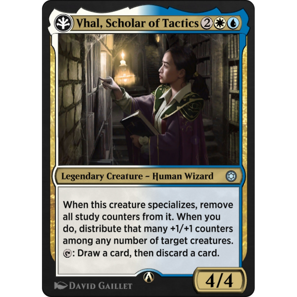Vhal, Scholar of Tactics (HBG-08W) - Alchemy Horizons: Baldur's Gate