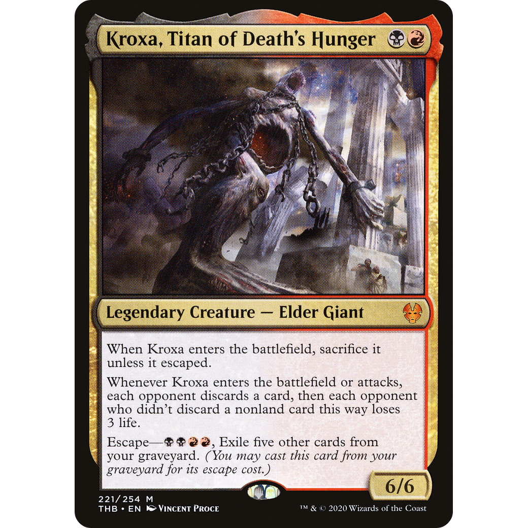 Kroxa, Titan of Death's Hunger (THB-221) - Theros Beyond Death Foil