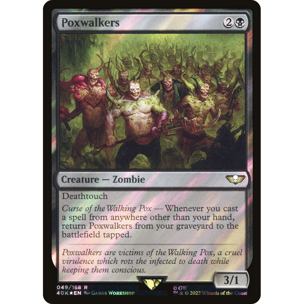 Poxwalkers (40K-049) - Warhammer 40,000 Commander Foil