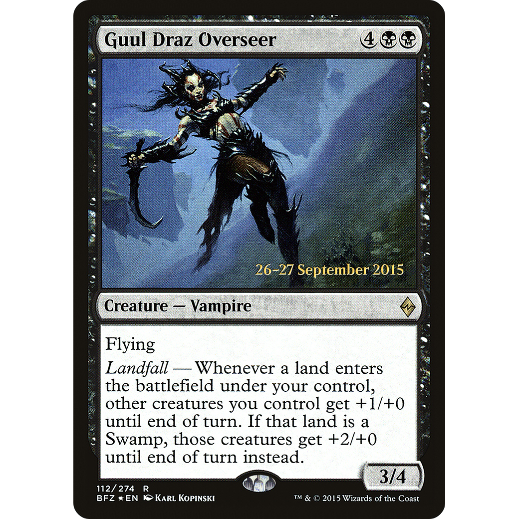 Guul Draz Overseer (PRE-112) - Battle for Zendikar Promos Foil