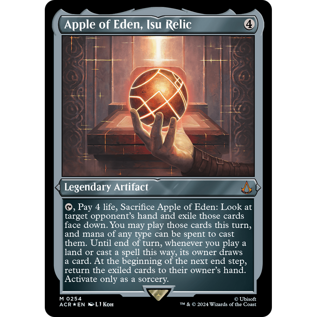 Apple of Eden, Isu Relic (ACR-254) - Assassin's Creed Etched Foil