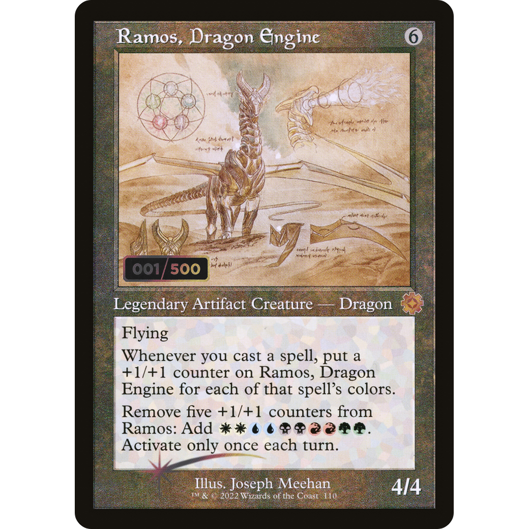 Ramos, Dragon Engine (Schematic) (Serial Numbered) (BRR-110) - The Brothers' War Retro Artifacts Foil