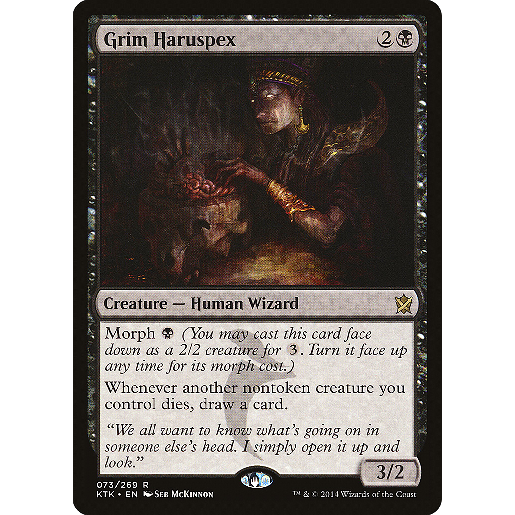 Grim Haruspex (KTK-073) - Khans of Tarkir Foil