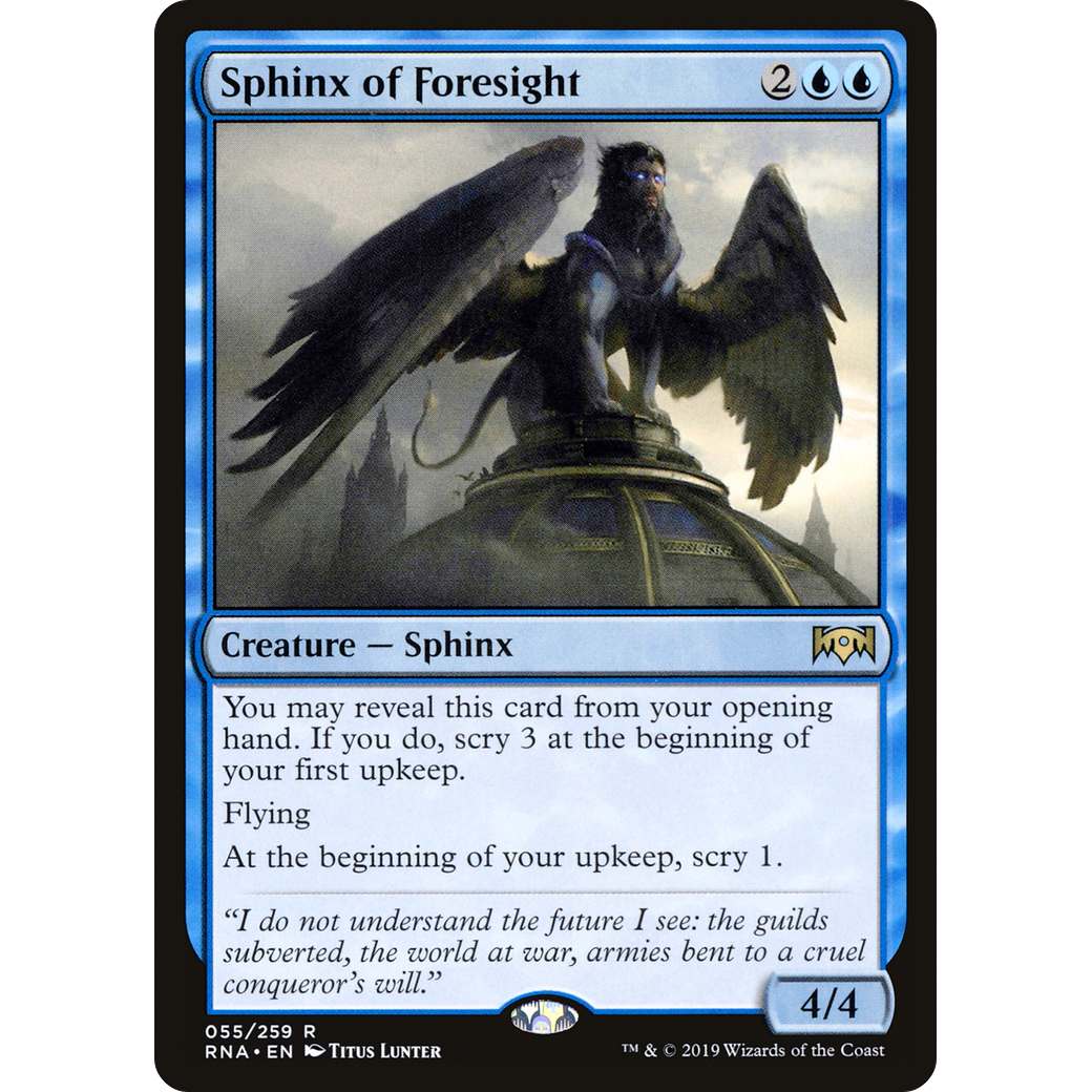 Sphinx of Foresight (RNA-055) - Ravnica Allegiance Foil