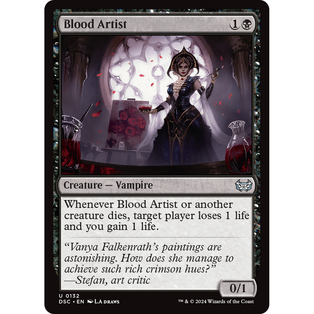 Blood Artist (DSC-132) - Duskmourn: House of Horror Commander