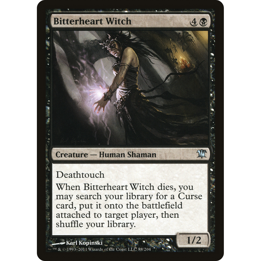 Bitterheart Witch (ISD-088) - Innistrad