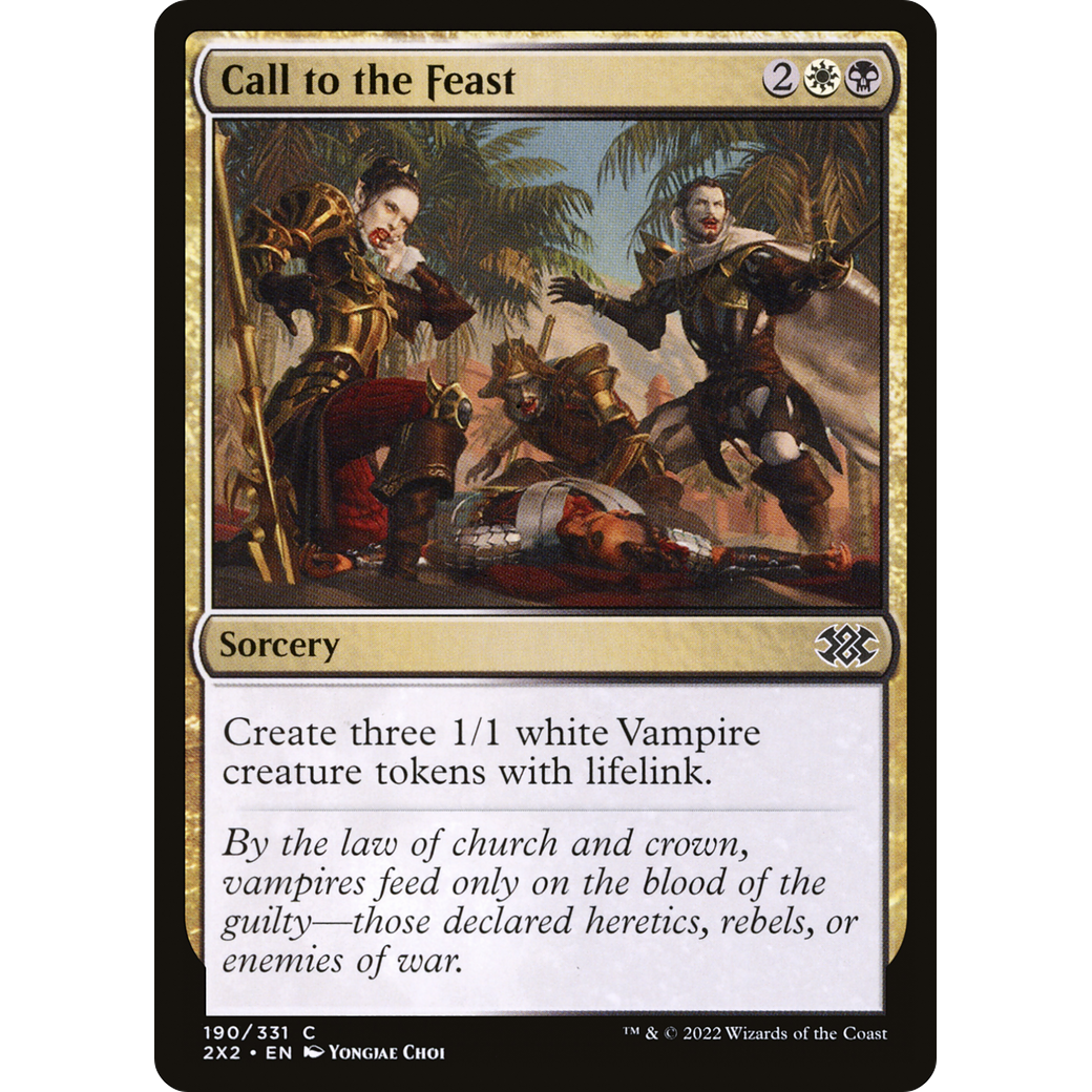 Call to the Feast (2X2-190) - Double Masters 2022 Foil