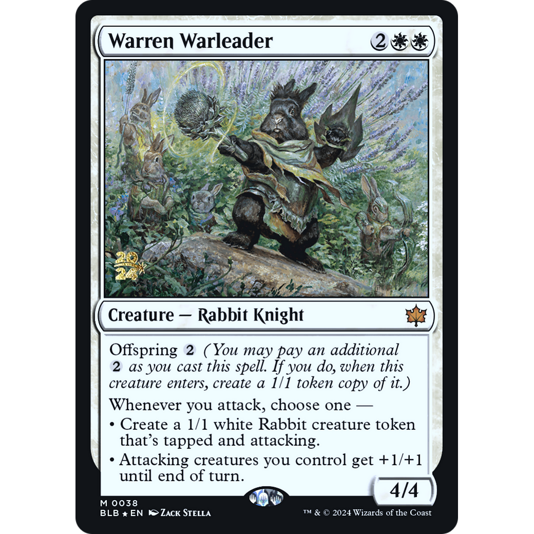 Warren Warleader (PRE-38S) - Bloomburrow Promos Foil