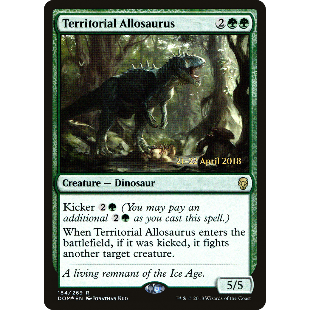 Territorial Allosaurus (PRE-184) - Dominaria Promos Foil