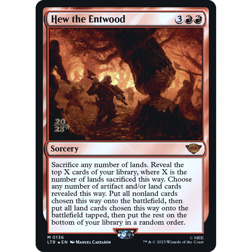 Hew the Entwood (PRE-136S) - Tales of Middle-earth Promos Foil