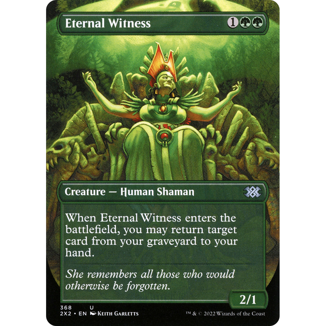 Eternal Witness (Borderless) (2X2-368) - Double Masters 2022 (Borderless) Foil