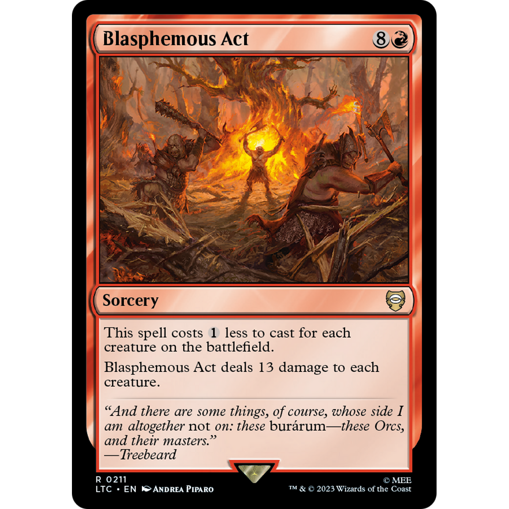 Blasphemous Act (LTC-211) - Tales of Middle-earth Commander