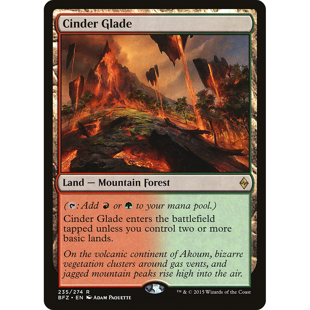 Cinder Glade (BFZ-235) - Battle for Zendikar Foil