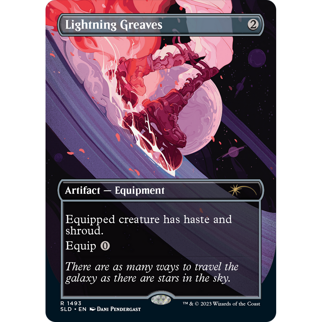 Lightning Greaves (1493) (SLD-1493) - Secret Lair Drop (Borderless)