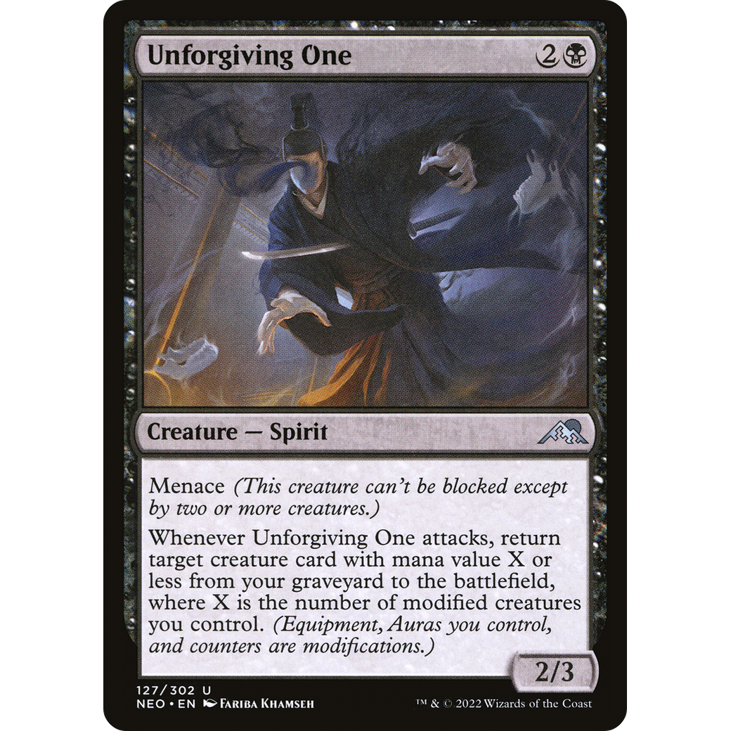 Unforgiving One (NEO-127) - Kamigawa: Neon Dynasty Foil