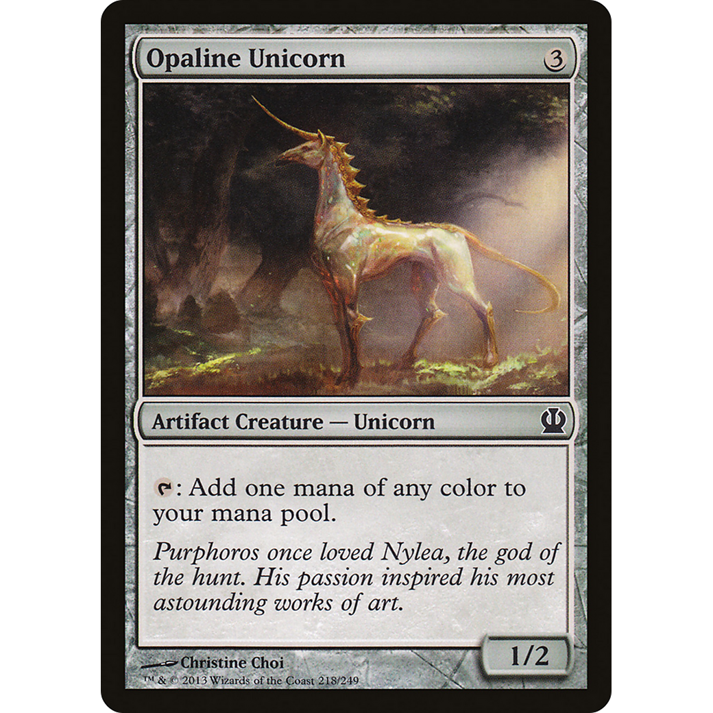 Opaline Unicorn (THS-218) - Theros