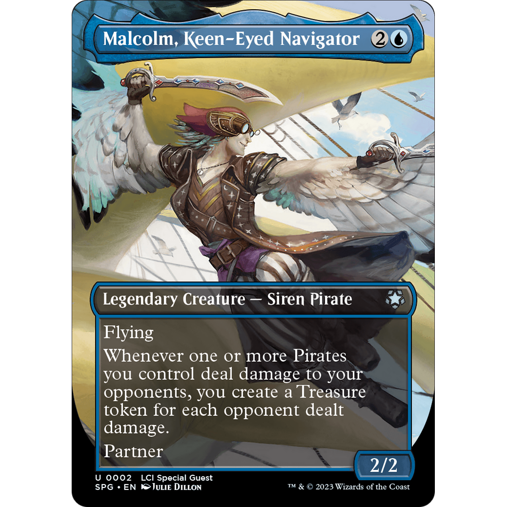 Malcolm, Keen-Eyed Navigator (Borderless) (SPG-002) - Special Guests (Borderless)