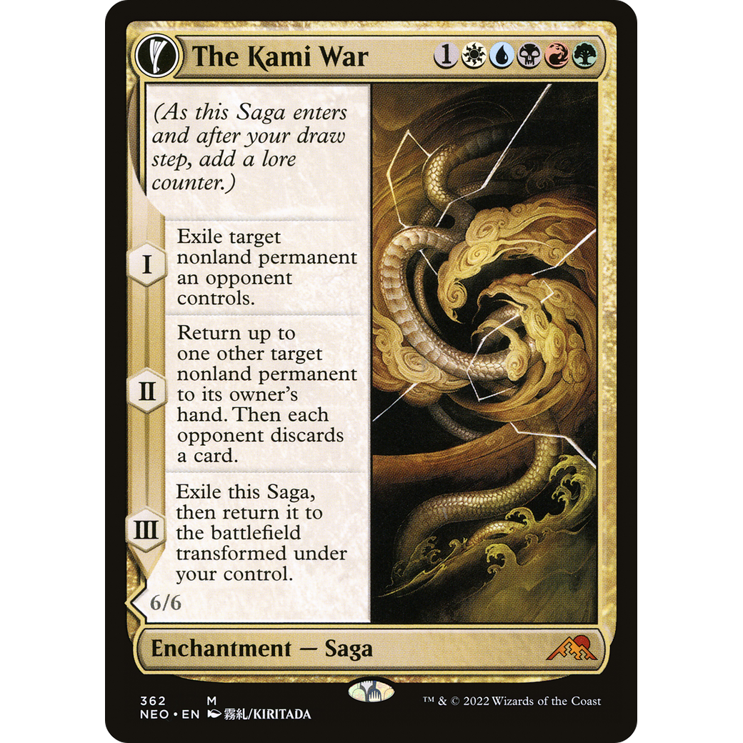 The Kami War // O-Kagachi Made Manifest (NEO-362) - Kamigawa: Neon Dynasty: (Showcase, fandfc) Foil