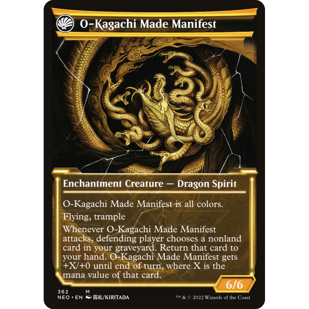 The Kami War // O-Kagachi Made Manifest (NEO-362) - Kamigawa: Neon Dynasty: (Showcase, fandfc)