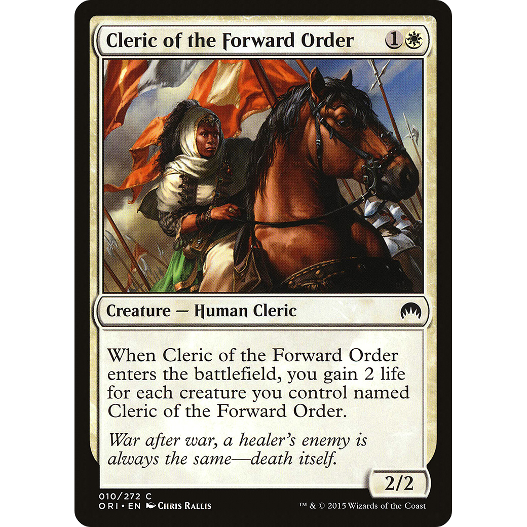 Cleric of the Forward Order (ORI-010) - Magic Origins Foil