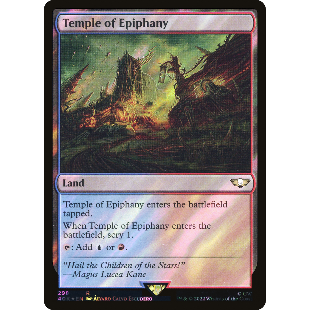 Temple of Epiphany (40K-298) - Warhammer 40,000 Commander Foil