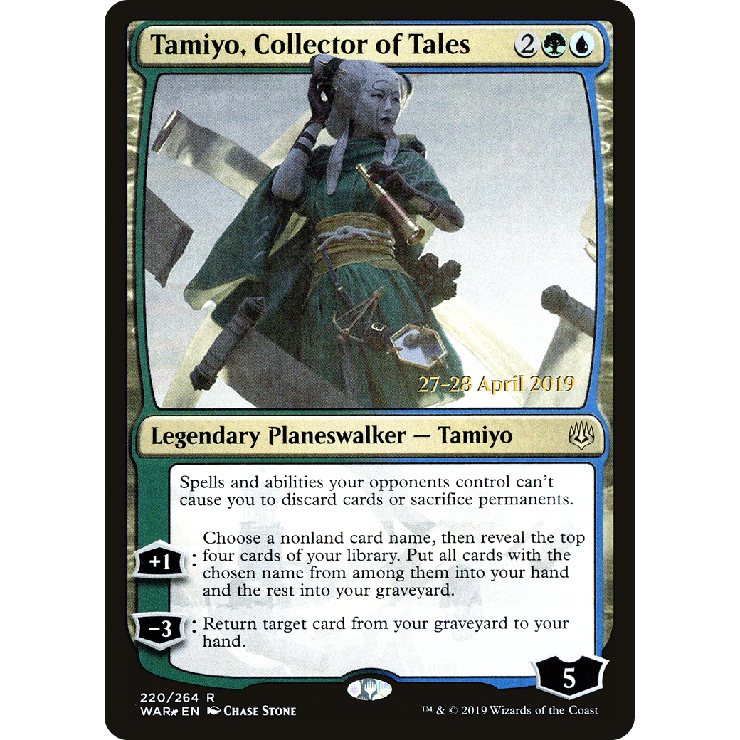 Tamiyo, Collector of Tales (PRE-220) - War of the Spark Promos Foil