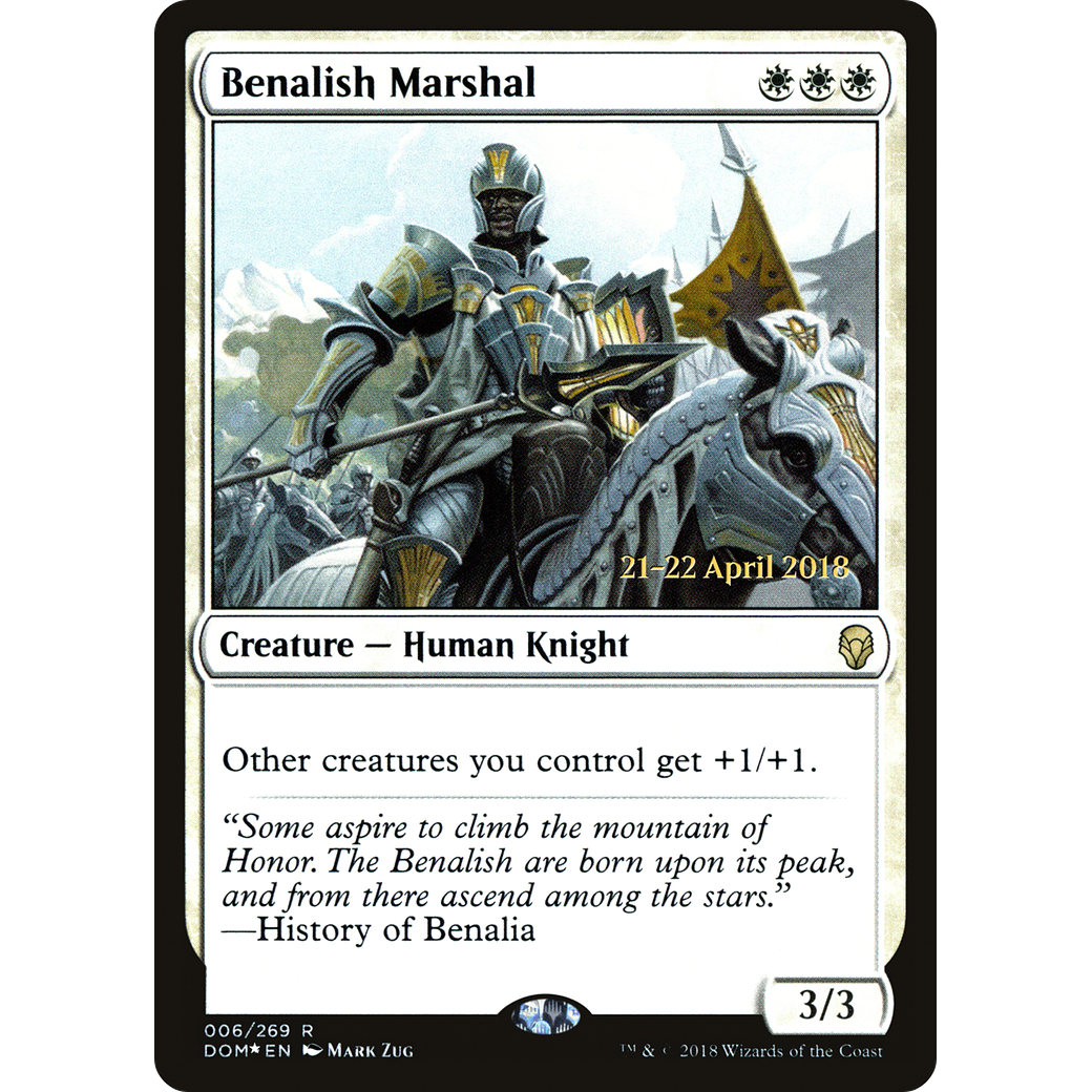 Benalish Marshal (PRE-006) - Dominaria Promos Foil