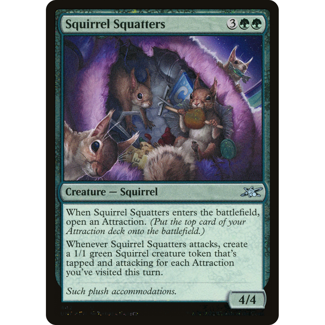 Squirrel Squatters (Galaxy Foil) (UNF-442) - Unfinity Foil