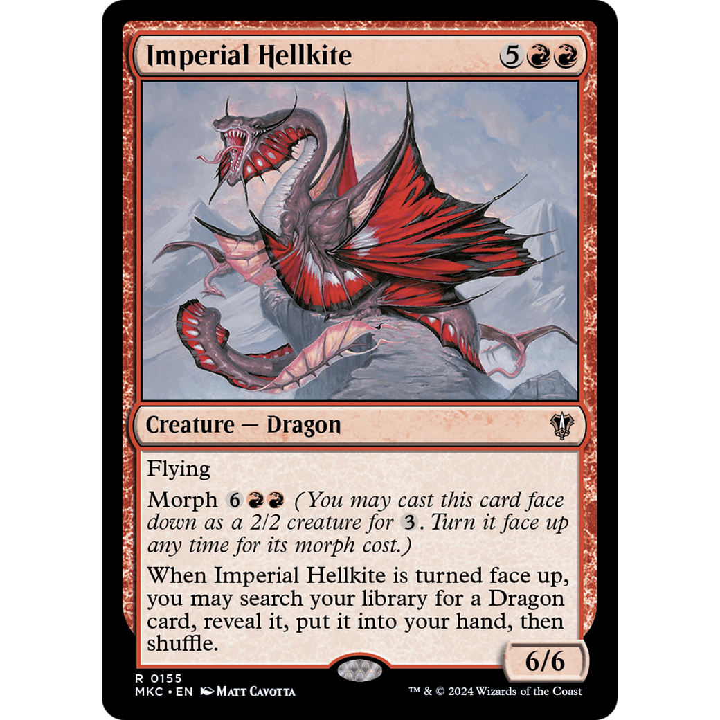Imperial Hellkite (MKC-155) - Murders at Karlov Manor Commander