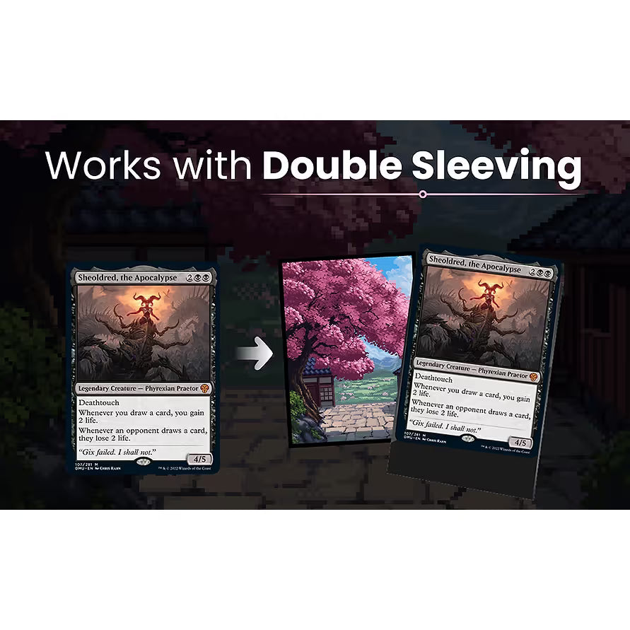 Realm Guard: Pixel Art Sleeves - Cherry Blossom