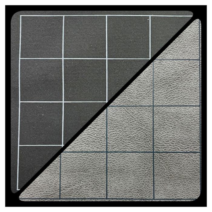 Battlemat: 1" Reversible Black/Grey Squares