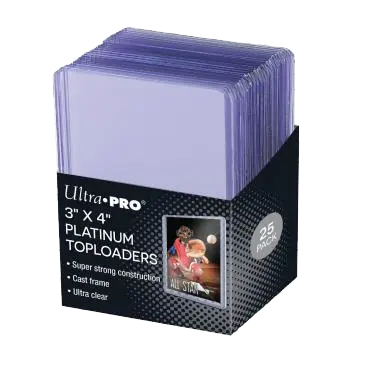 3" x 4" Ultra Clear Platinum Toploaders 25ct