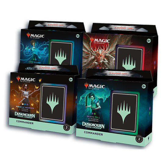 Magic The Gathering: Duskmourn House of Horror Commander Deck Case (Contains all 4)