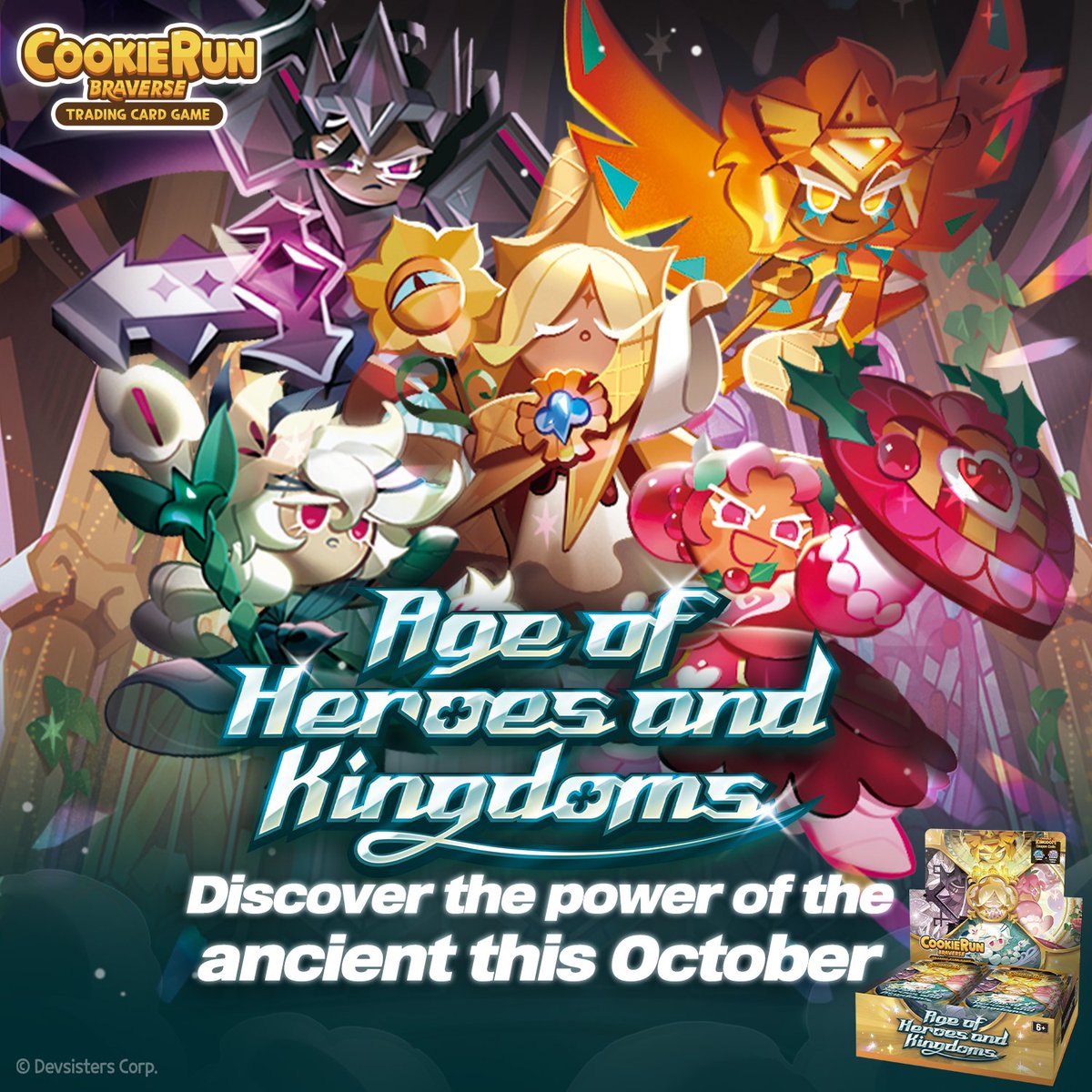 10/05/25 [Sun] CookieRun Braverse: Age of Heroes and Kingdom (Set 2) Pre-Release  - 3PM (Platinum)